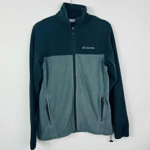 Columbia Women's Full Zip Fleece Jacket Black/Gray‎ Size Small